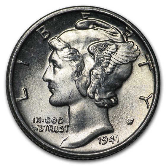 1941-S Mercury Dime BU 1941-S Mercury Dime BU